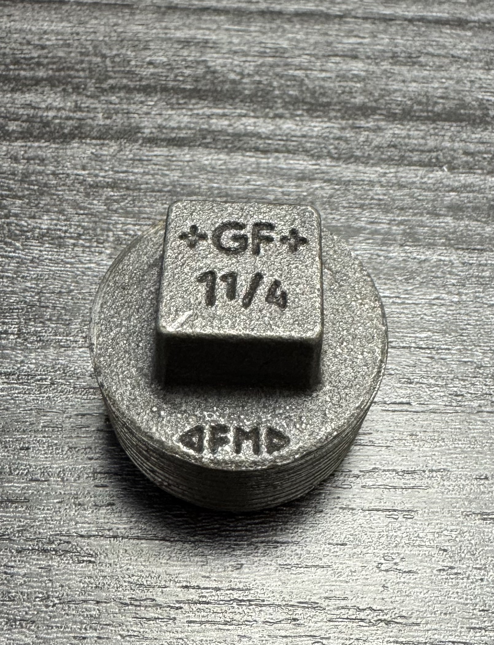11/4 Black Iron Plug (Hollow)